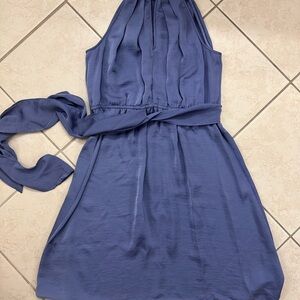 Rebecca Taylor Beautiful and Elegant Blue Sleeveless Dress